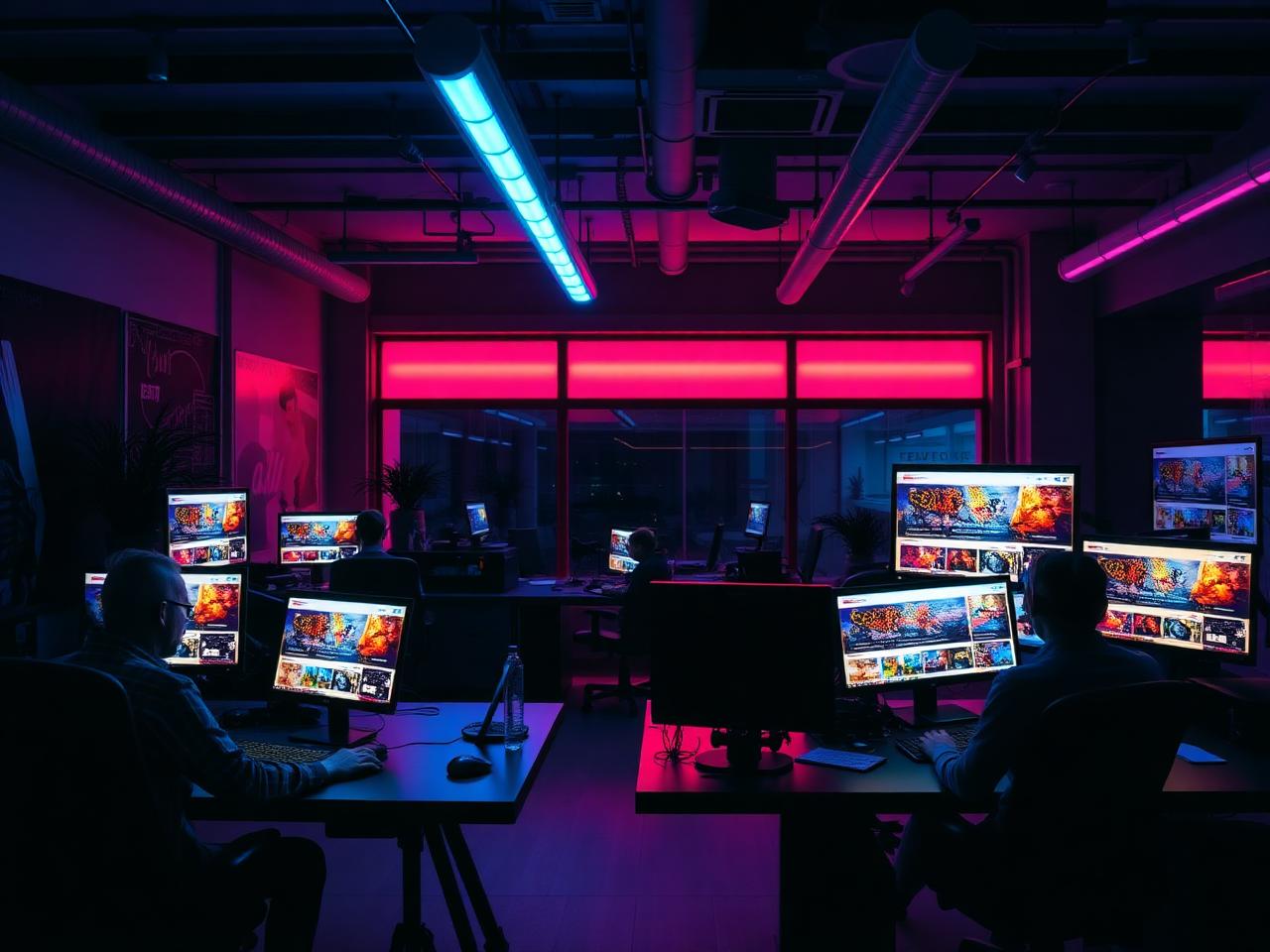 TalentPulsePR studio building colorful websites